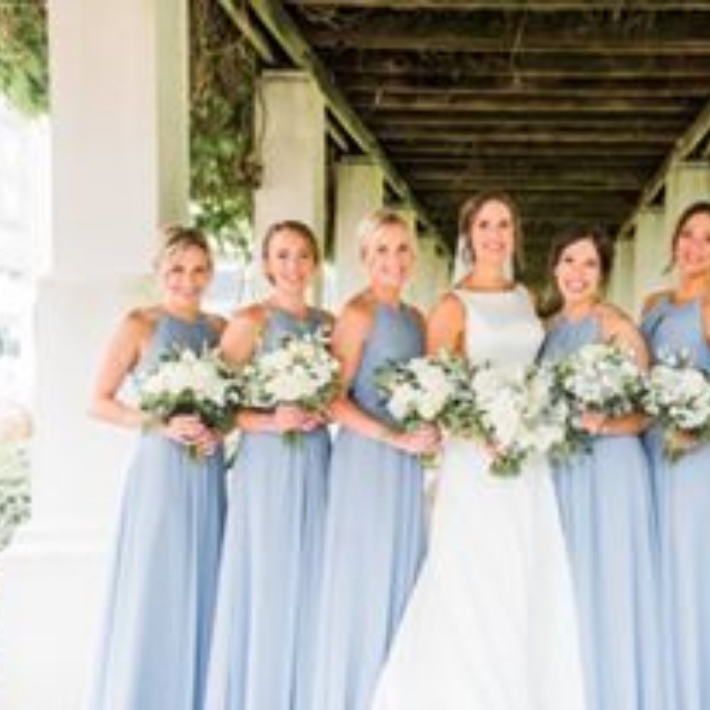 Dusty Blue Azazie Bridesmaids Dress